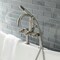 Aqua Vintage AE8408DL Deck Mount Clawfoot Tub Faucet, Brushed Nickel AE8408DL - alternate 6